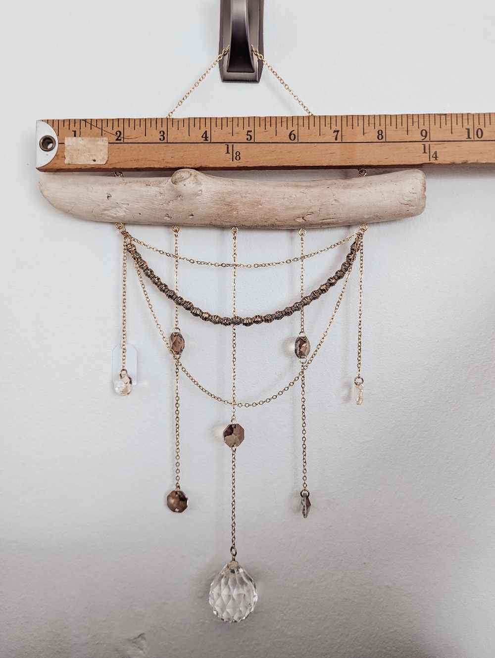 Handcrafted Driftwood Suncatcher - wall hanging coastal decor - Picture 4 of 4